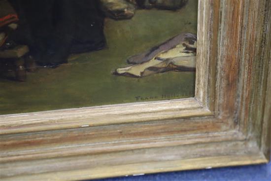 Frank Holl (1845-1888) Learning to Read 20 x 16in.